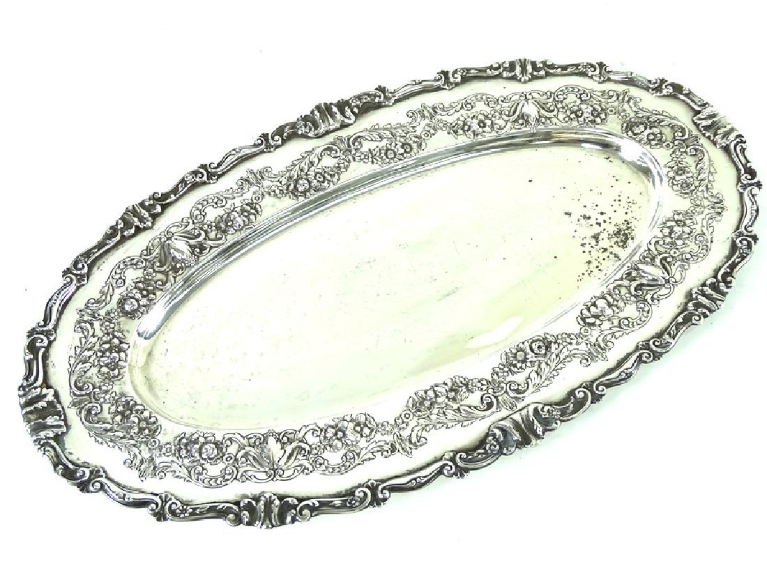 J.E CALDWELL & CO SILVER SERVING TRAY (1 of 5)