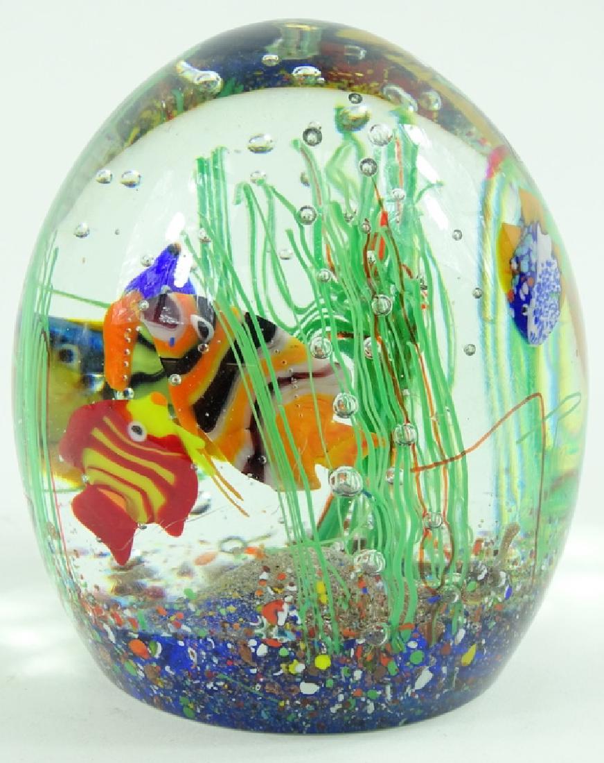 Scagnetti Aldo Aquatic Art Glass Paperweight (1 of 5)