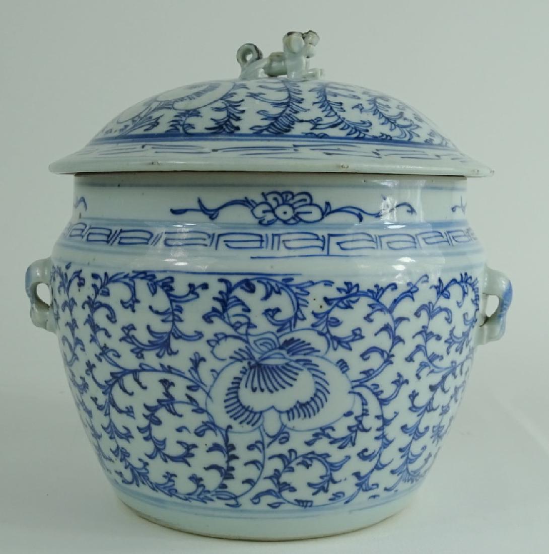 Chinese Blue & White Porcelain Covered Tureen (1 of 4)