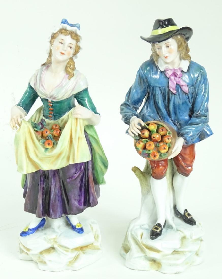 Pair of Capodimonte Italian Porcelain Figurines (1 of 4)