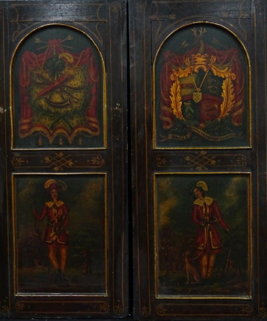 Antique British Foresters 19th C. HP Wall Plaques (1 of 4)