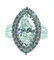 Estate 18K 3.88 TCW Marquise Diamond Engagement Ri