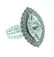 Estate 18K 3.88 TCW Marquise Diamond Engagement Ri - 2