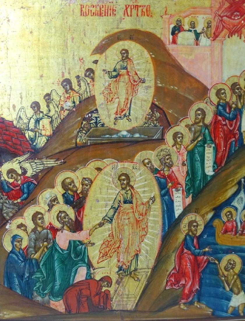 19th C. Russian Icon Hand Painted On Board (1 of 8)