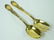 Tiffany & Co Vermeil Chrysanthemum Gold Salad Set - 3