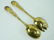 Tiffany & Co Vermeil Chrysanthemum Gold Salad Set - 4