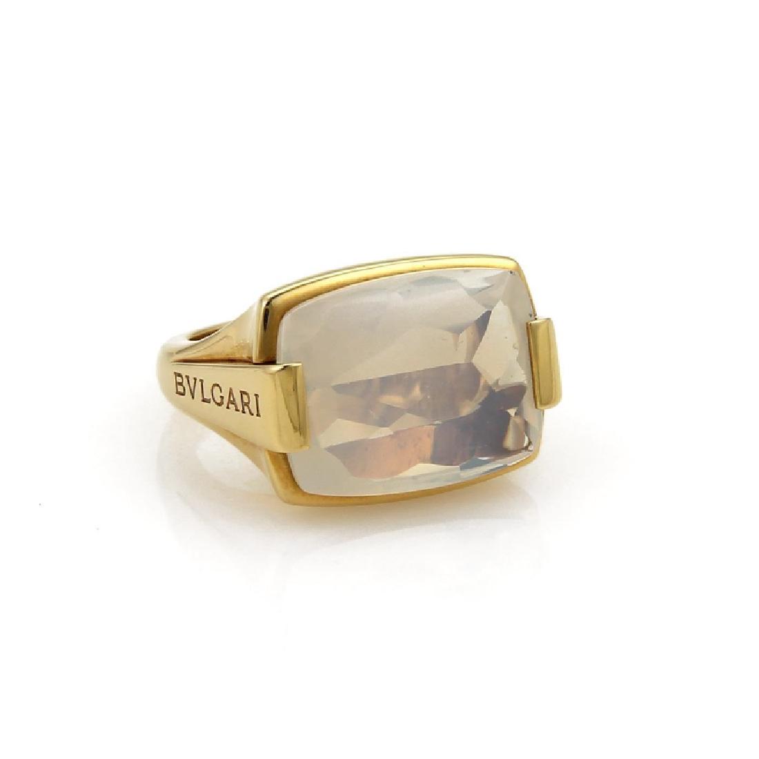 Bvlgari 18k Yellow Gold Moonstone Cocktail Ring (1 of 5)