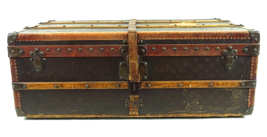 Antique Louis Vuitton Monogram Comp Steamer Trunk (1 of 12)
