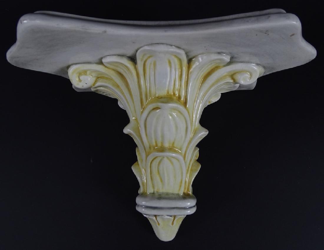 Italian Majolica Porcelain HP Wall Sconce (1 of 4)
