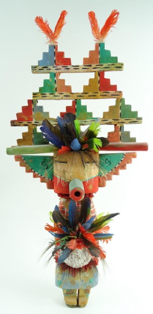 Large Signed Hand Carved Kachina Doll (1 of 4)