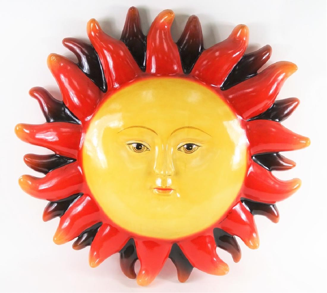 Sergio Bustamante Papeir Mache Sun Sculpture (1 of 4)