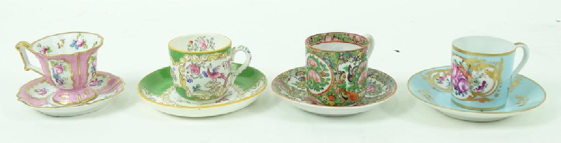 Lot of 4 Misc. Signed Porcelain Teacups & Saucers (1 of 4)