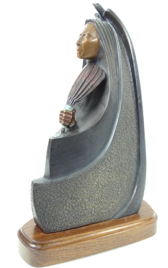 L.Yazzie "Talking To The Creator" Bronze Sculpture (1 of 6)