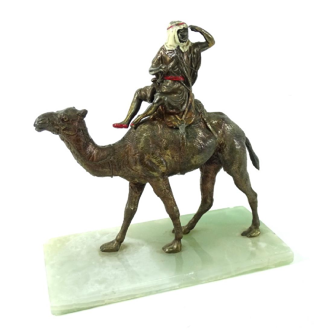 Bergman Style Bedouin On Camelback Sculpture (1 of 2)