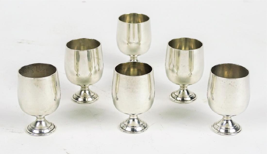 Six Baldwin Miller Sterling Silver Cordials Cups (1 of 2)