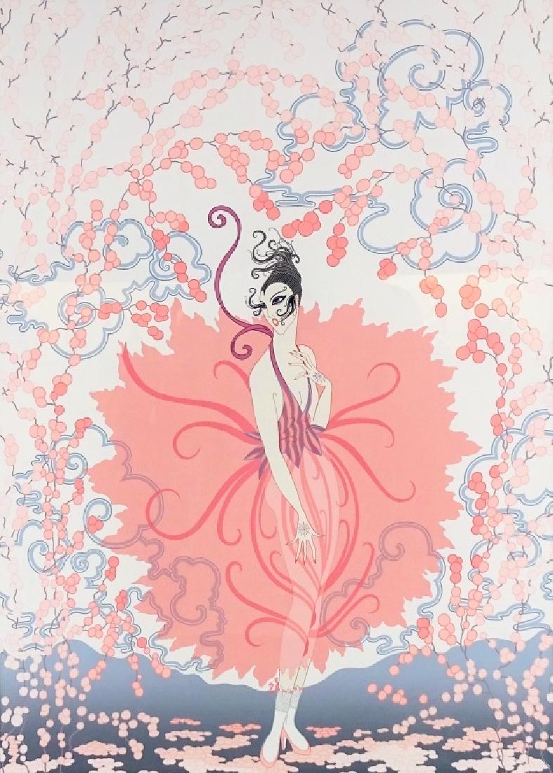Erte Pink Lady Limited Edition Framed Serigraph (1 of 4)
