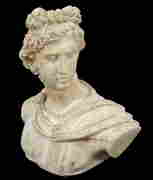 Antique 19th C. Italian School Marble Apollo Bust (1 of 3)