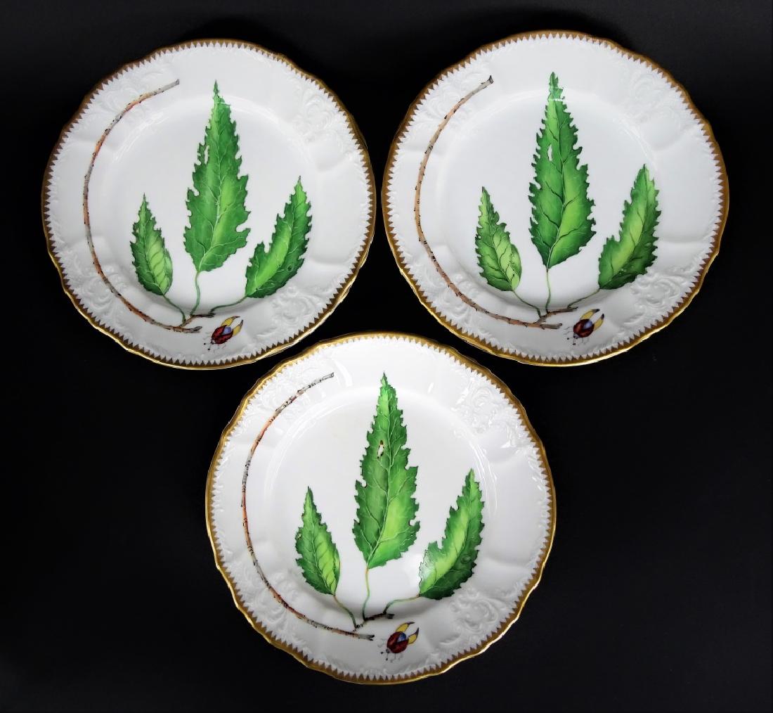 (9) Nine Anna Weatherley Green Leaf Salad Plates (1 of 5)