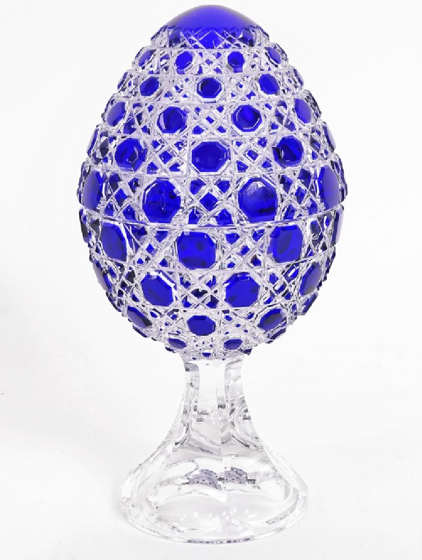 Faberge Imperial Russian Cut Crystal Egg (1 of 4)