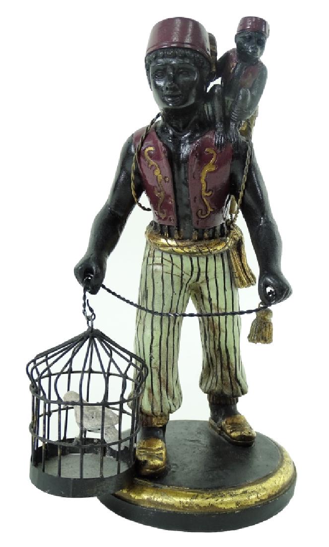 Orientalist Ebonized Wooden Circus Boy Sculpture (1 of 4)