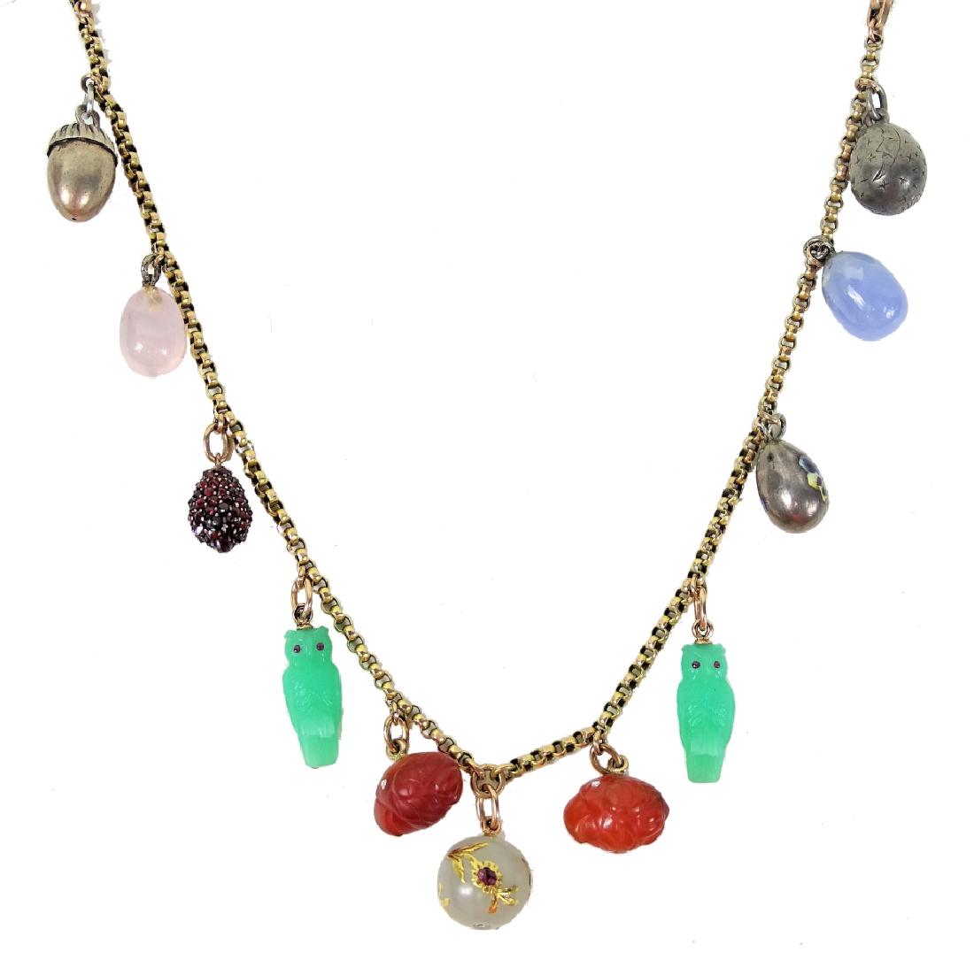 Russian 14K (20) Twenty Charm Pendant Necklace (1 of 3)