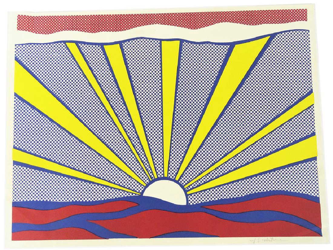 Download Roy Lichtenstein Sunrise Pencil Signed Lithograph