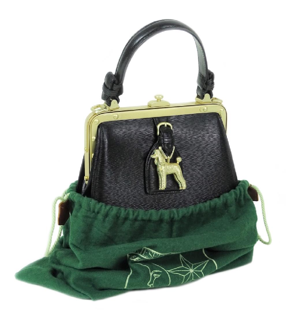 Barry Kieselstein Cord Black Leather Poodle Purse (1 of 8)