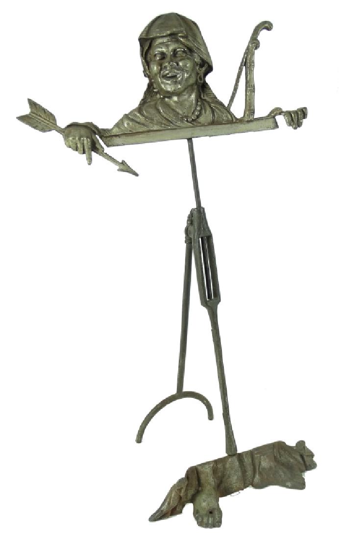 Orientalist Mixed Metal Figural Easel Stand (1 of 3)