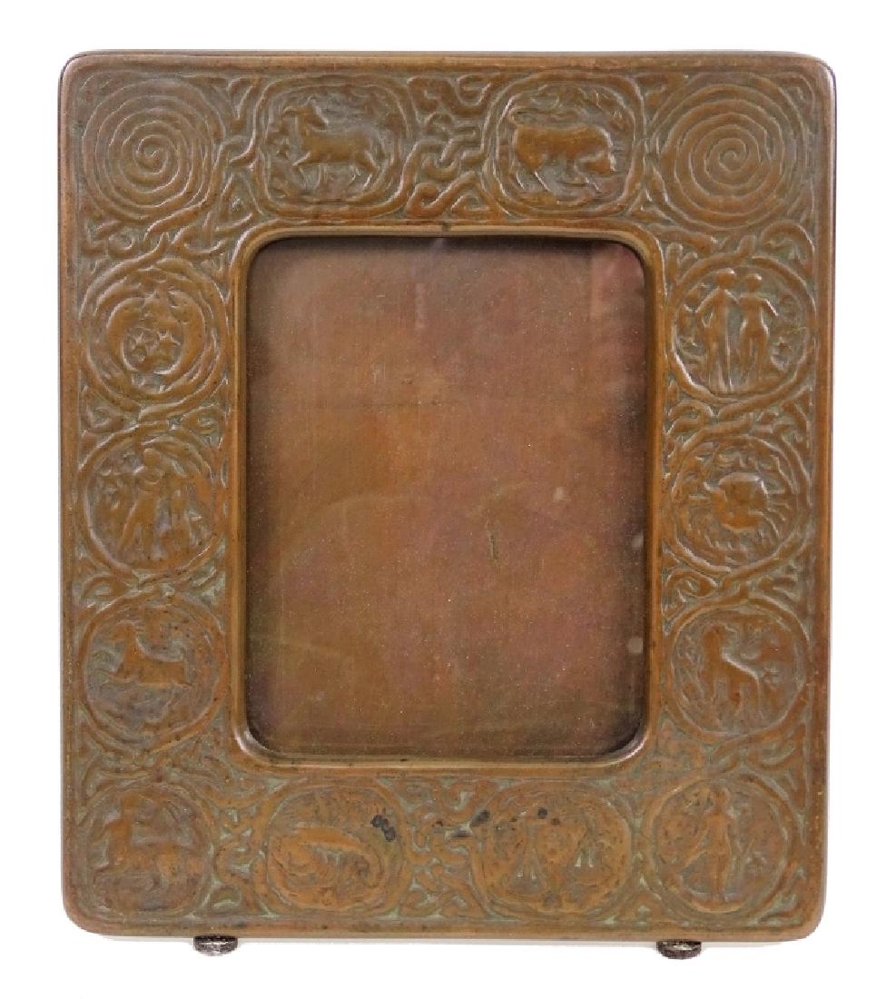 Tiffany Studios Zodiac Bronze Picture Frame (1 of 3)