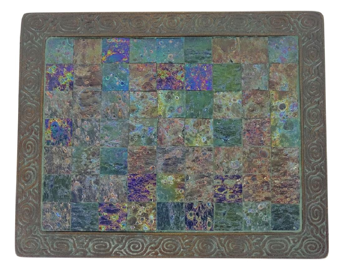 Rare Tiffany Studios Zodiac Iridescent Bronze Tray (1 of 5)