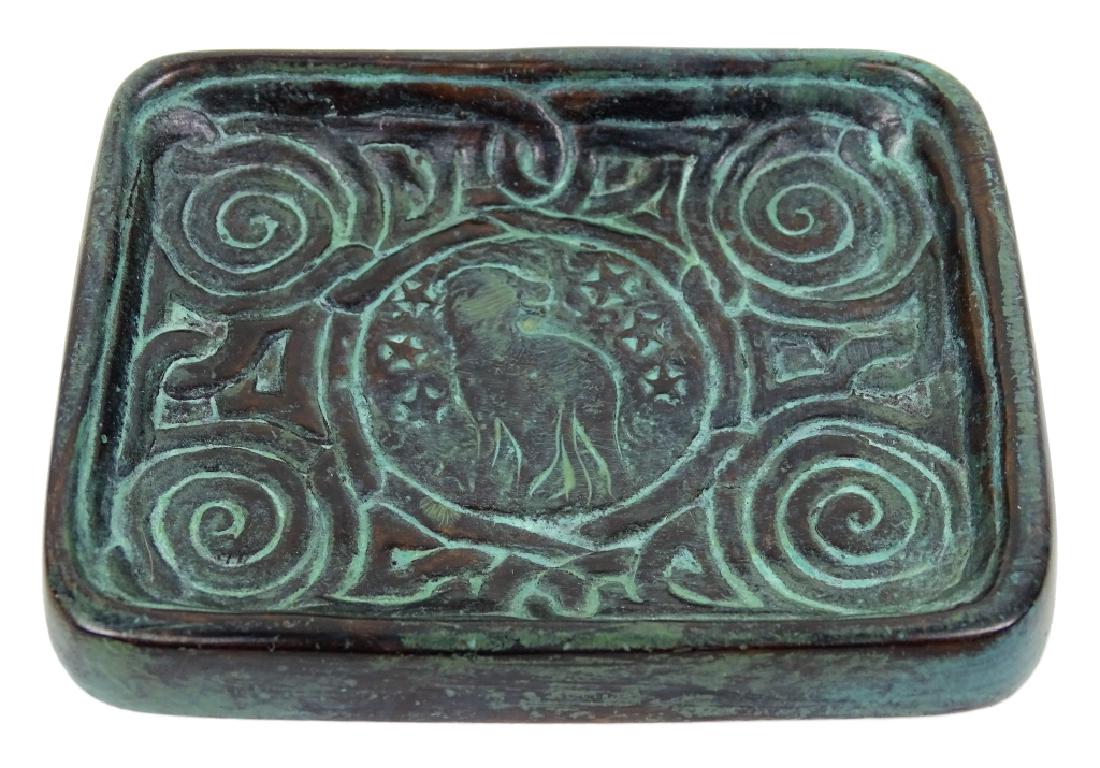 Rare Tiffany Studios Zodiac Bronze Tray 976 (1 of 3)