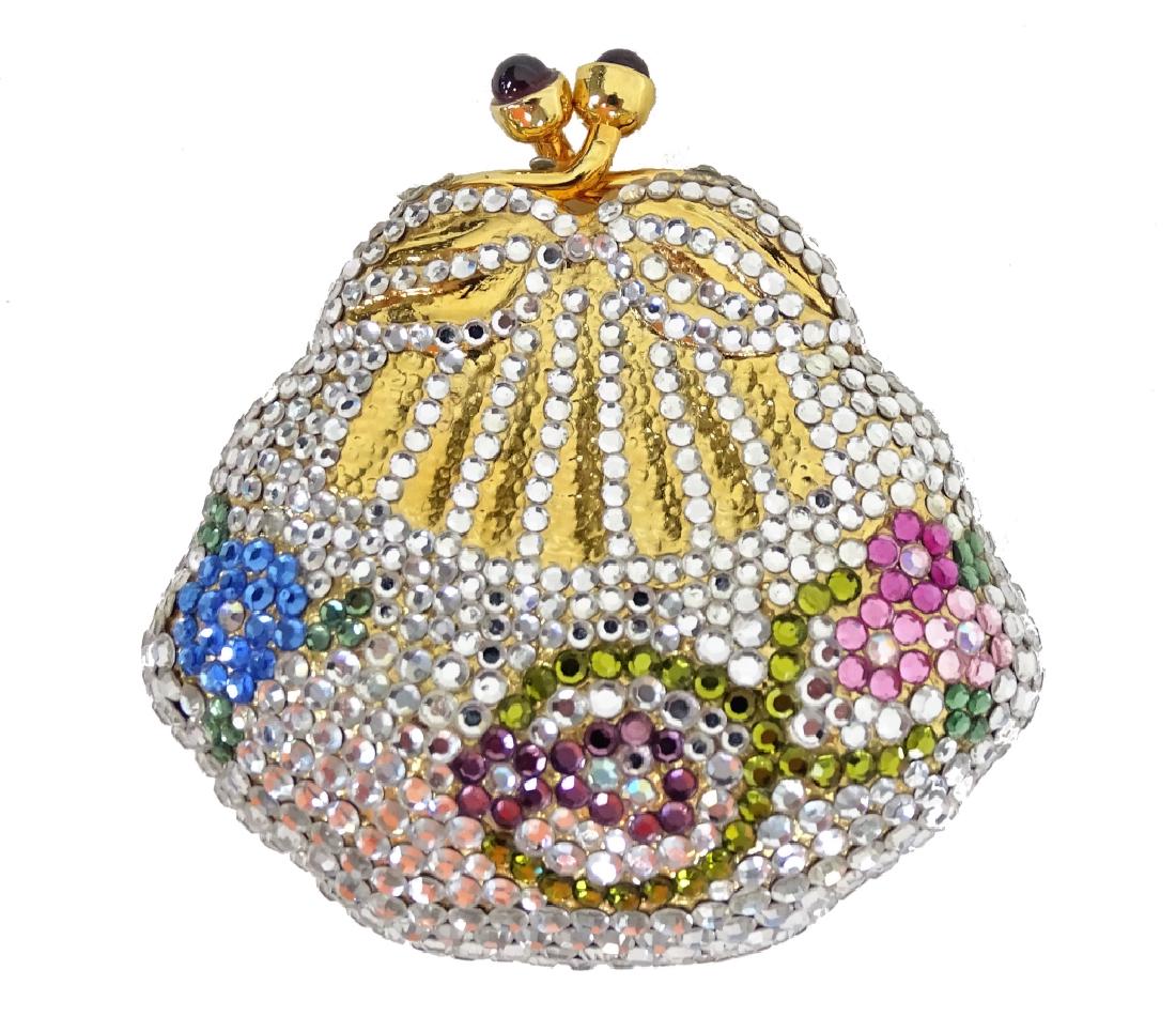 Judith Leiber Crystal Minaudiere Pill Box