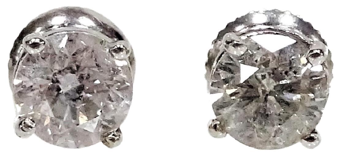 14K White Gold & 1.50ct Diamond Stud Earrings (1 of 1)