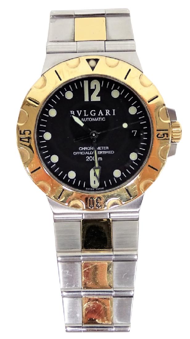 Bvlgari Two Tone Stainless Diagno Chrono Watch (1 of 5)