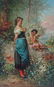 Hans Zatzka (AUSTRIAN, 1859–1945) "Der Libesbrief"
