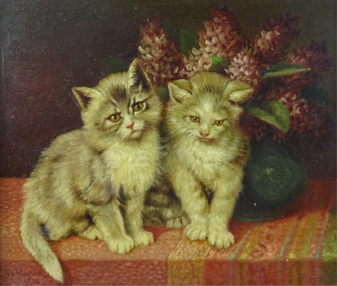 European Oil Painting Signed G.L Martin. 1900 (1 of 4)