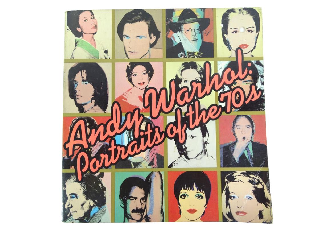 Andy Warhol First Edition "Portraits of the 70s": Andy Warhol First Edition "Portraits of the 70s" book. Signed. See photos. Measures 9 inches x 8.5 inches.