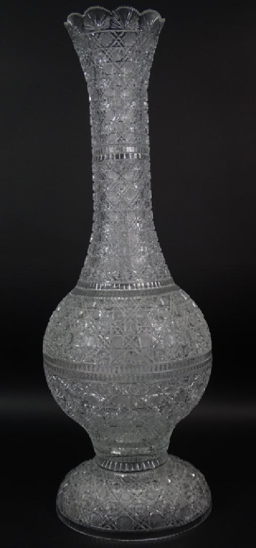 Very Large Cut Crystal Centerpiece Vase (1 of 4)