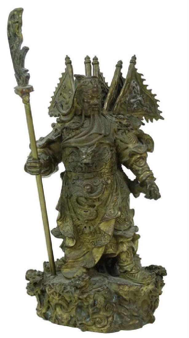 Vintage Chinese Bronze Warrior Sculpture (1 of 5)