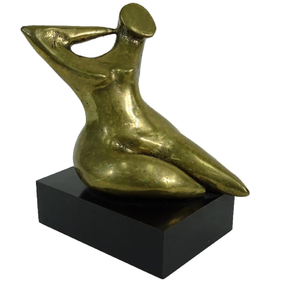Artist Unknown, Brass Sculpture, Signed LBF (1 of 5)