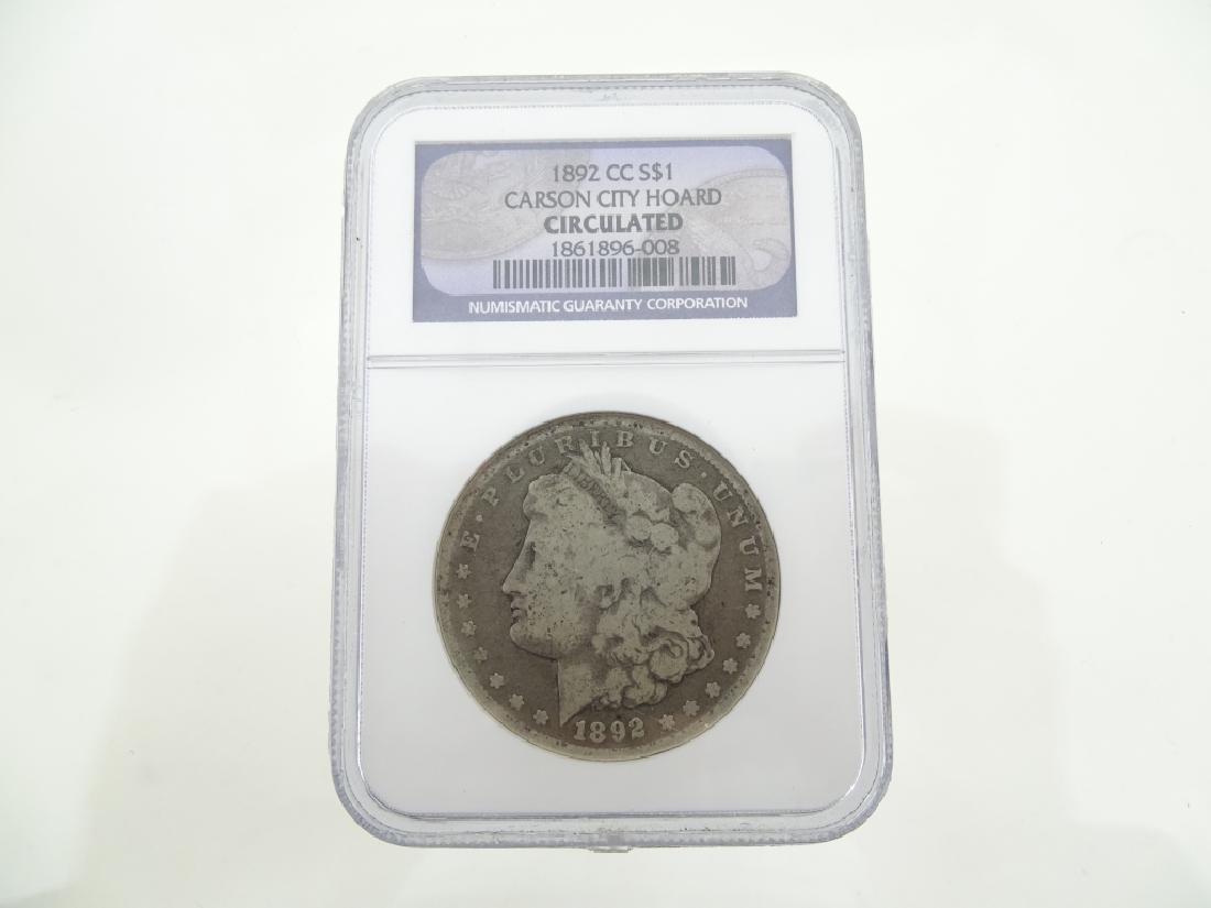 1892 CC Carson City MORGAN SILVER DOLLAR NGC GRADED Key (1 of 3)