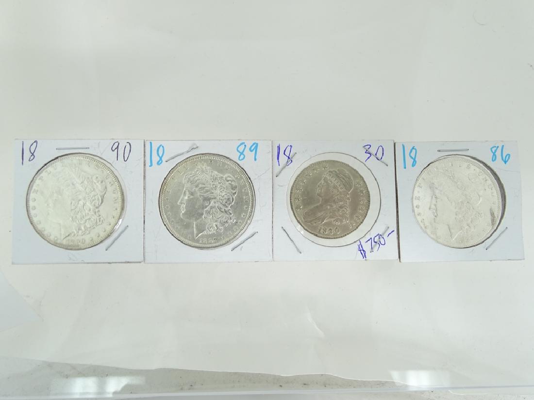 High Dollar Rare Coins 1830 Bust Half,1890 ,1889,1886 $ (1 of 2)