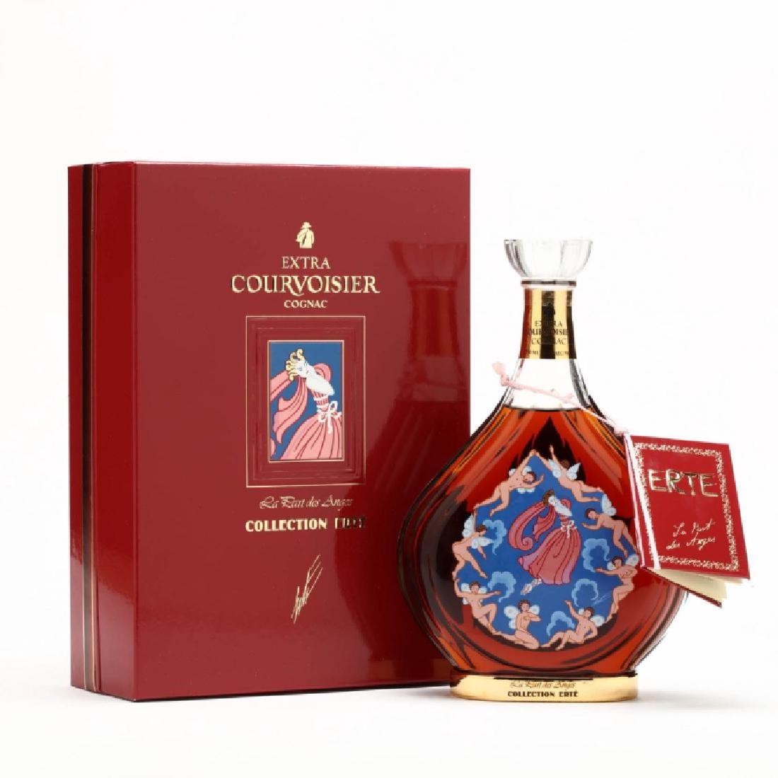 Erte "La Part Des Anges" Limited courvoisier: ERTE "LA PART DES ANGES" LIMITED EDITION COURVOISIER 750 ml, box measures 11 1/2" length.