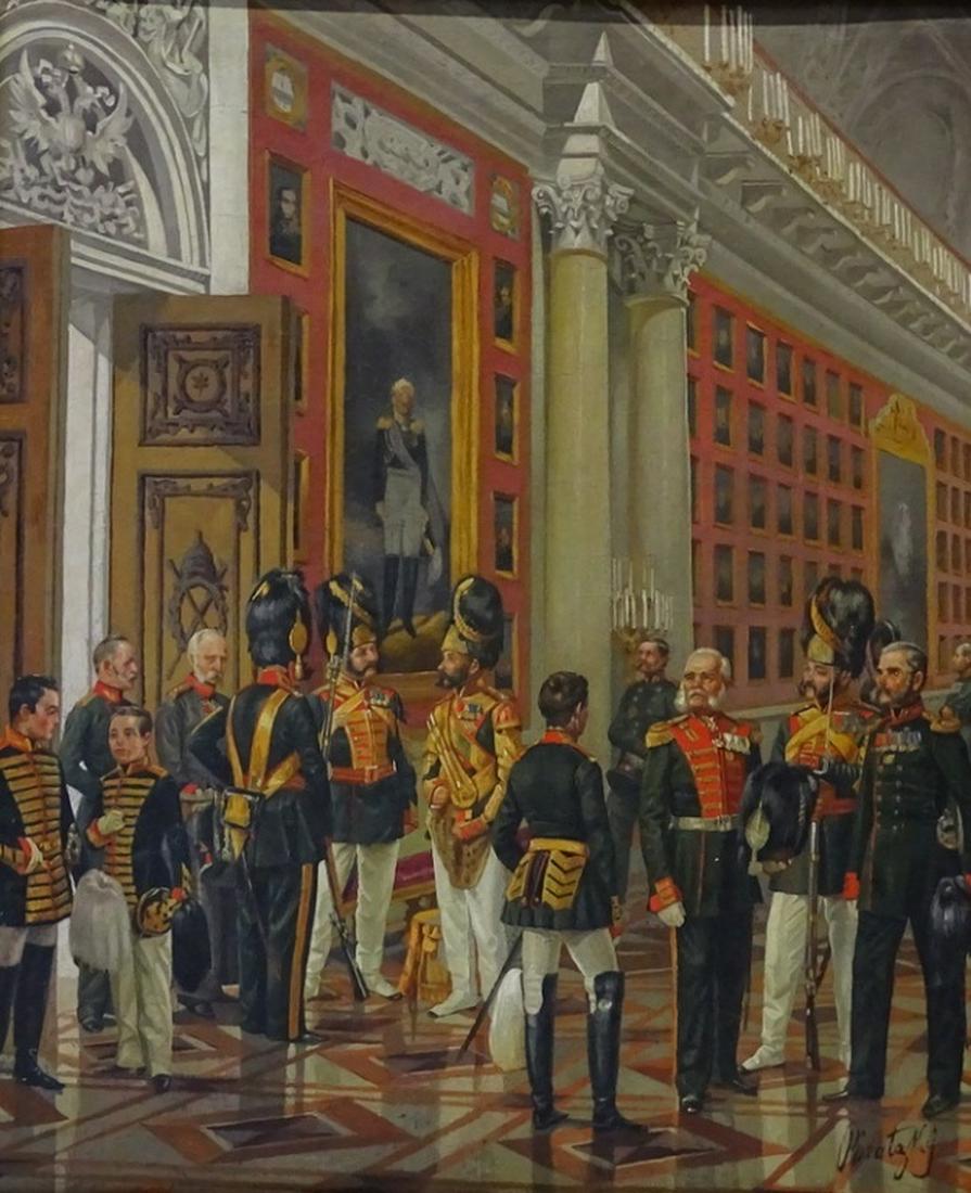 After Karl Karlovich Piratsky Russian Oil painting (1 of 7)