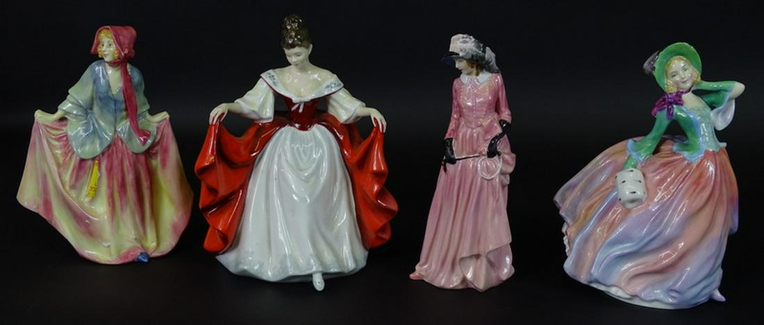 (4) Four Royal Doulton Porcelain Women Figures (1 of 3)