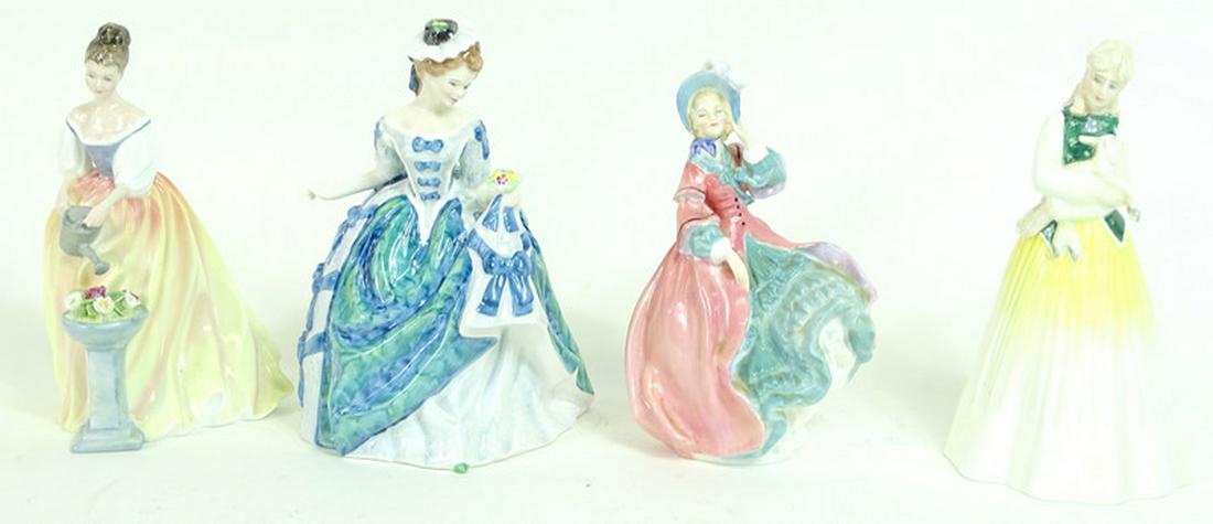 (4) Four Royal Doulton Porcelain Women Figures (1 of 4)