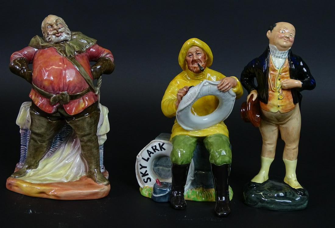 (3) Three Royal Doulton Porcelain Figures (1 of 2)