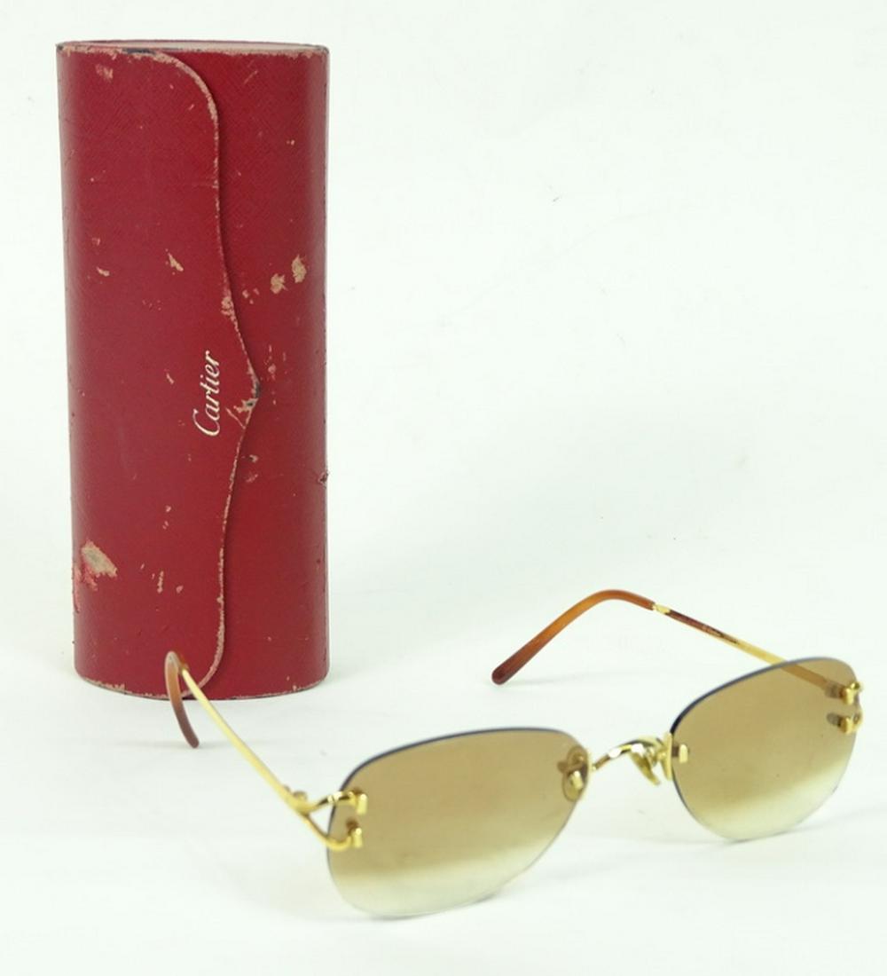 Vintage Ladies Cartier Sunglasses With Case (1 of 3)