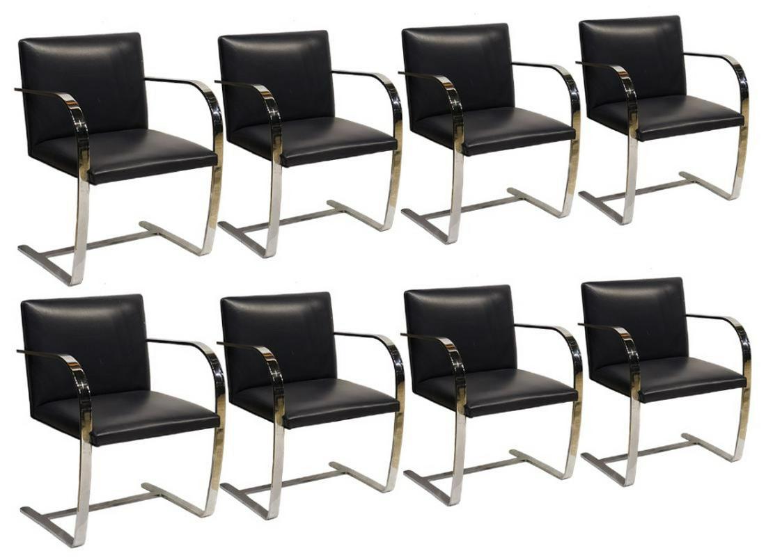 Set of 8 BRNO Chairs Mies Van Der Rohe For Knoll (1 of 1)