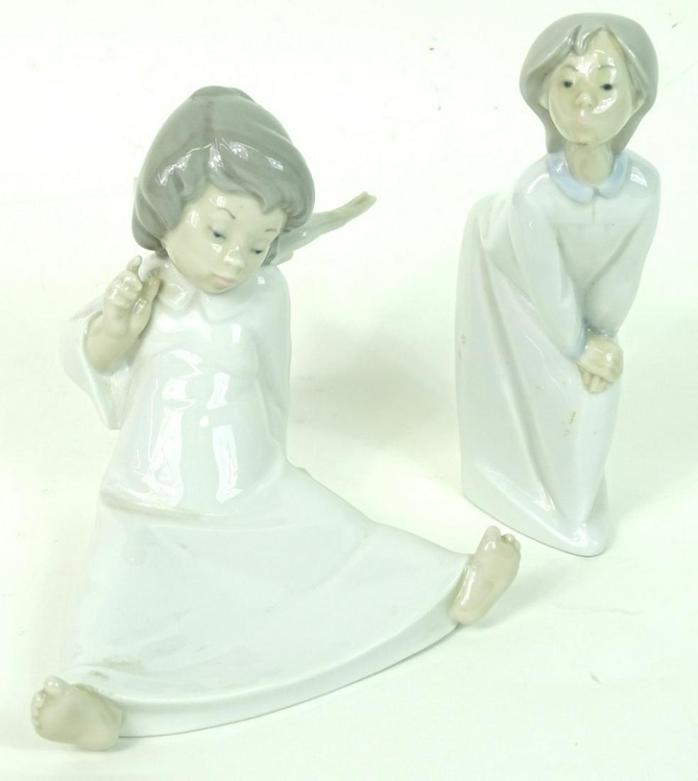 (2) Two Porcelain Lladro Figures. (1 of 8)